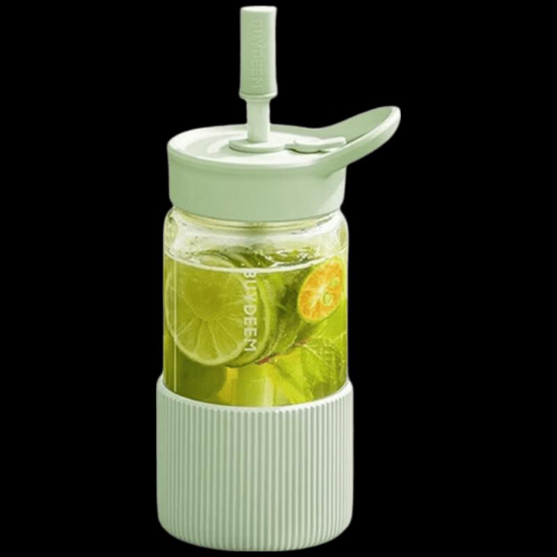 Buydeem Portable Straw Glass Cup