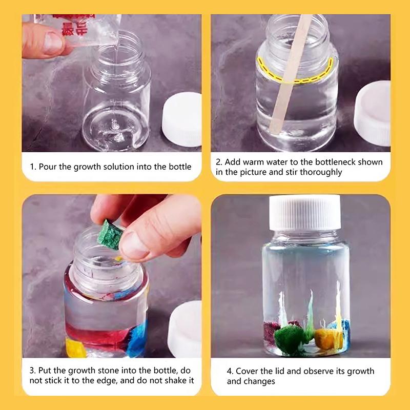 Diy Water Stone Experiment Kit Magic Garden Sodium Silicate Growth Stones  Garden Science Experiment Plastic Material