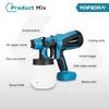 Yofidra 1000ML Electric Spray Gun Powerful Portable Paint Sprayer Cordless Auto Furniture Coating Airbrush For Makita 18V Battery