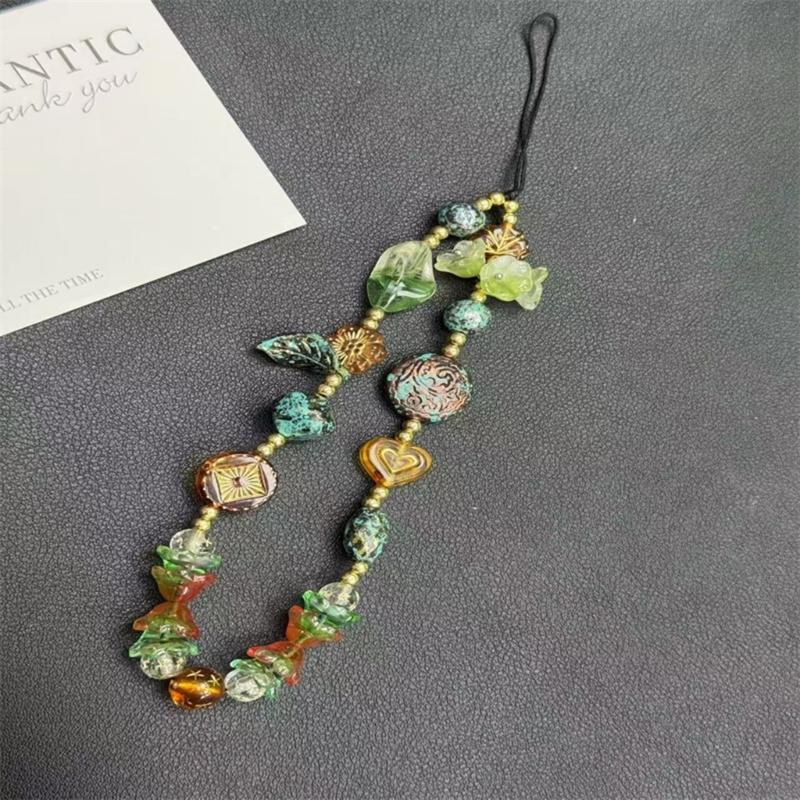 Small Plastic Phone Lanyard with Secure Clasp Universal Designs Short Phone Charm Present for Smartphones & Keychains