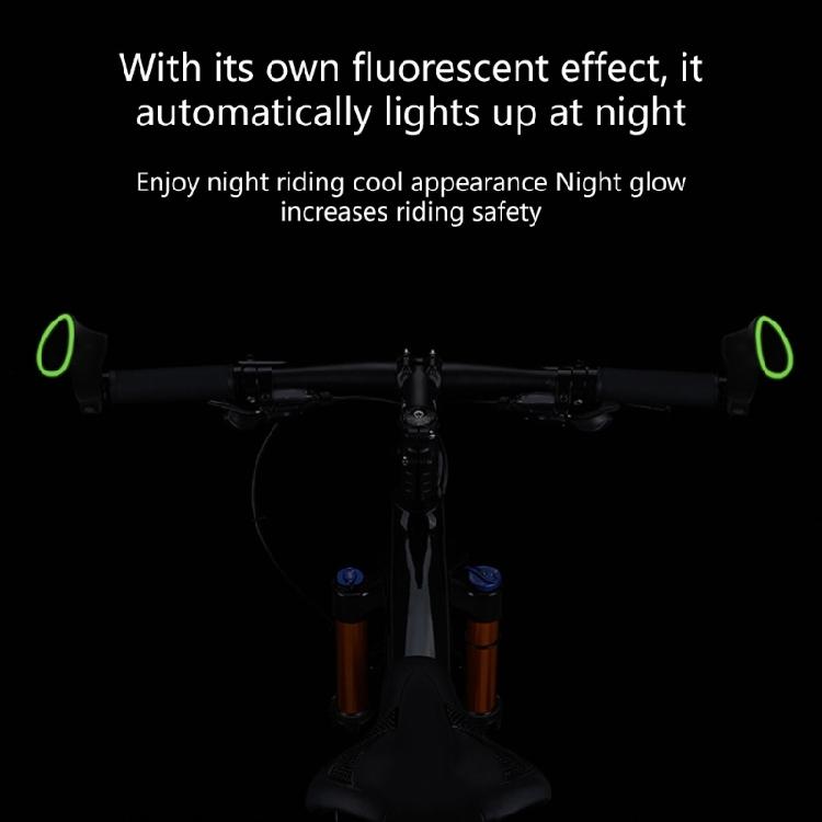Mountain Bike Handlebar Ends with Fluorescent Light Ride Safely at Night