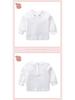 Autumn 2025 Toddler Girl Solid Color Embroidered Long Sleeve Korean Top