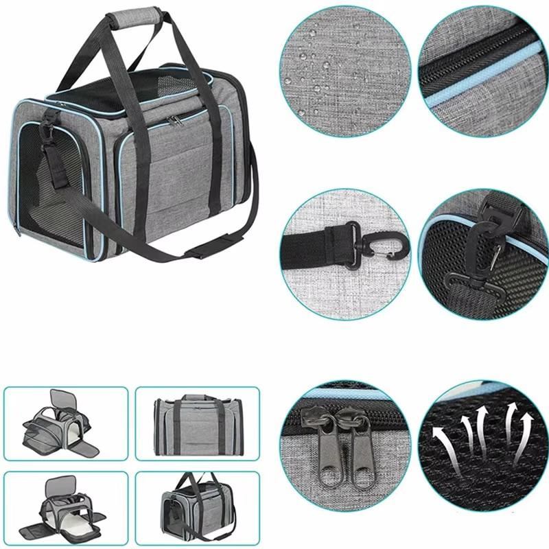 1PCS Transport Bag Carriers Backpack Portable Breathable Foldable Shoulder Bag Cat Dog Carrier Bags Outgoing Travel Pets Handbag