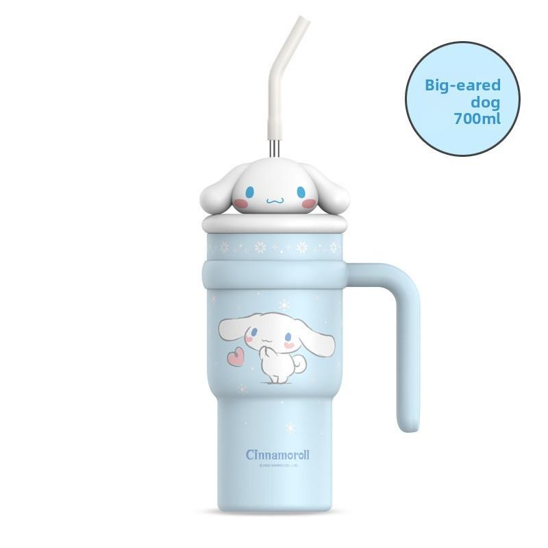 Crayon Shin Chan Insulated Water Bottle With Straw Large Capacity For Students And Gifts
