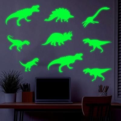 Glowing Wall Stickers Waterproof Self-Adhesive PVC Decals Glow In The Dark Wall Stickers for Bedroom Playroom Nursery Living Room Easy To Remove No