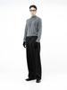Chaenseseunoi Raised One Tuck Wool Slacks - Black /M244Pt01Bk