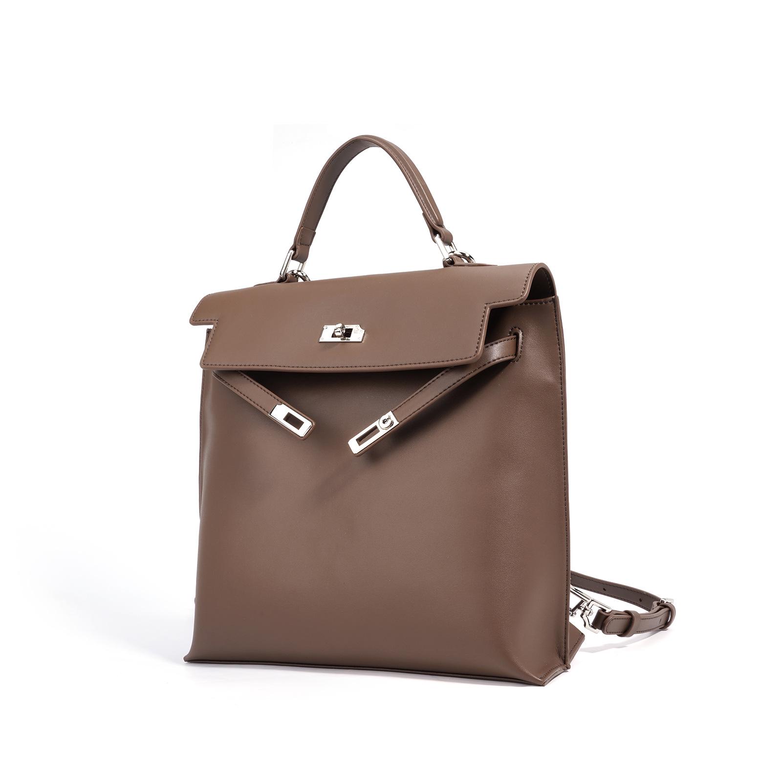 

Женская сумка из натуральной коровьей кожи 2025: Продвинутый минималистичный рюкзак для поездок большой вместимости