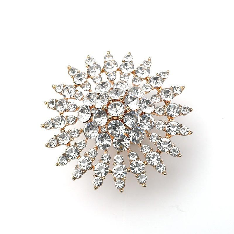 Personalized Japanese Fashion Exaggerated Creative Design Open Ring Simple Exquisite Luxury Full Diamond Sun Flower Ring