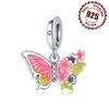 Realcopper Beautiful Butterflies Series Charm Fit Original Fine Bracelet Diy Bead Women Jewelry Fine Gifts Accessories