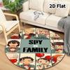 Spy Family Round Area Rug Carpet Rug For Living Room Bedroom Sofa Playroom Decor Nonslip Floor Mat
