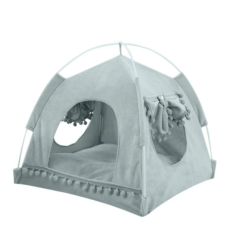 Cama de Tenda para Gato Produtos para Animais de Estimação The General Teepee Rede Aconchegante Fechada com Pisos Casa para Gatos Casa para Cães Pequenos Acessórios Produtos