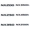 For Lexus NX series tail badge decorative  letter stickers Suitable