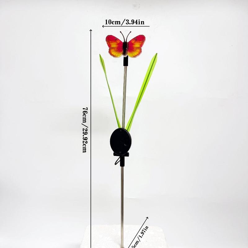 Solar Powered Butterfly LED Stake Lights Multicolor Waterproof Outdoor Garden Lawn Pathway Lights for Yard Patio Decor