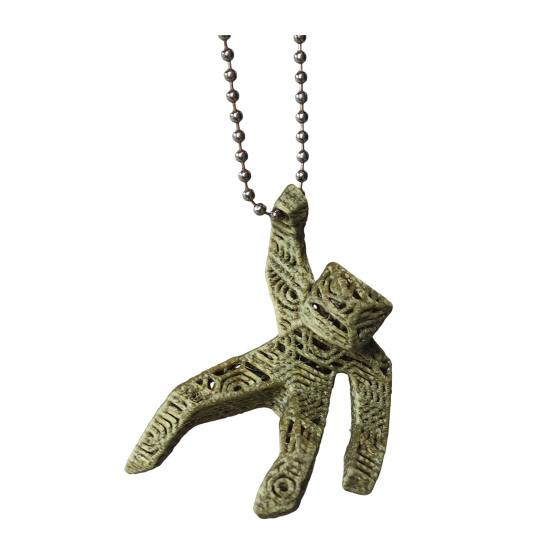 Keychain Pendant with Bead Chain 3D-Printed Xenon Rock Loki Hand-Sculpted Grace Doll Pendant Rescue Plan Bag Pendant