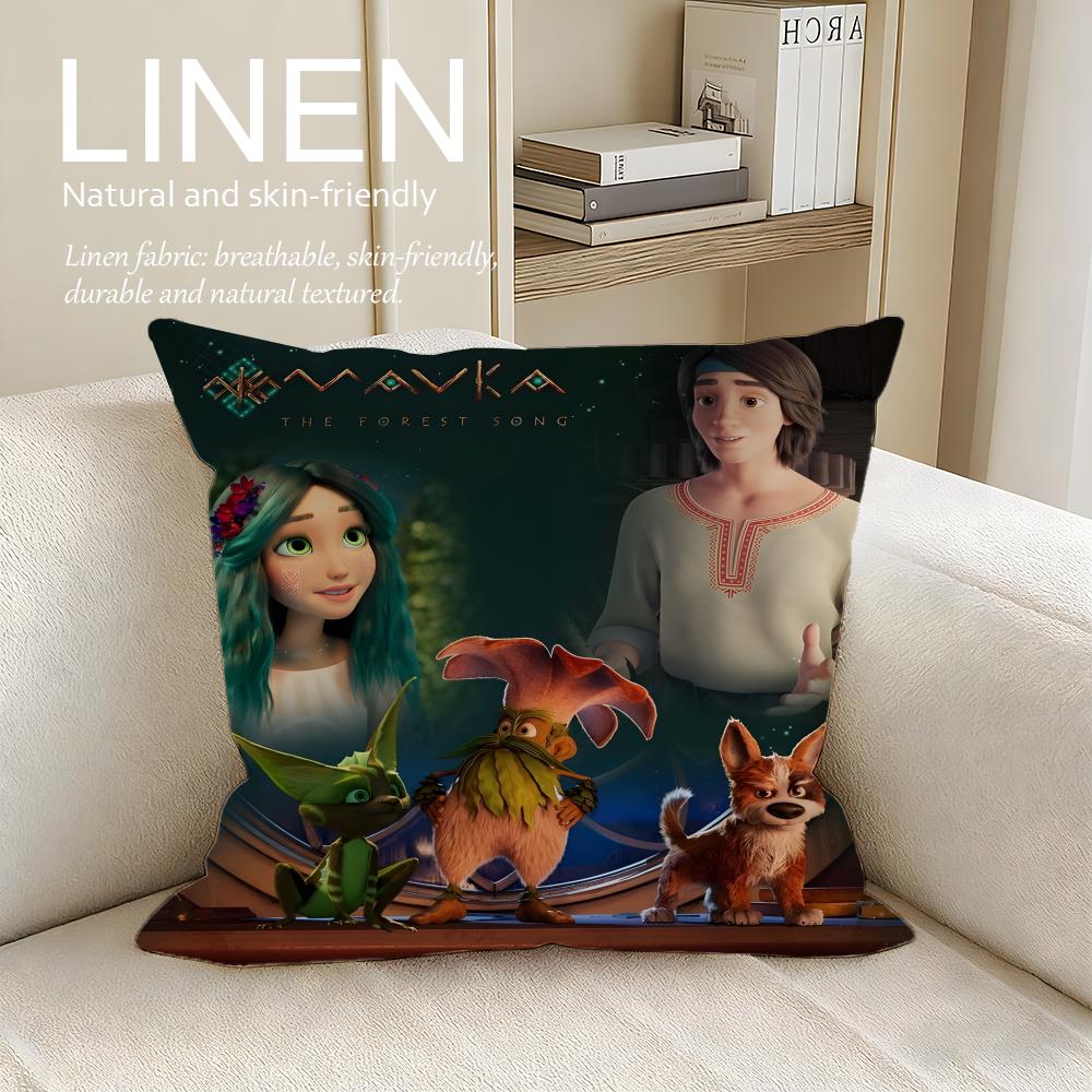 

Animation Mavka The Forest Song Cushion Cover Pillowcase Set Pcs x x Breathable Washable Sofa Cushion Cover 30X30cm