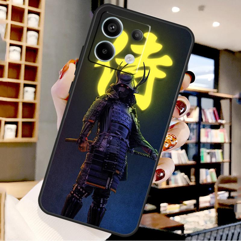 Samurai Japan Art For Xiaomi Redmi Note 14 Pro 9 10 11 12 13 15 Pro Plus Case For Redmi 15 15C 13C 12C 10C 14C