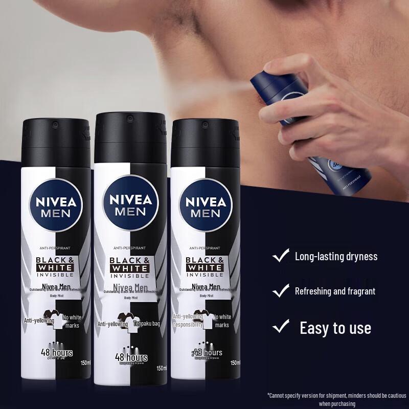 Nivea Men Black & White Invisible Antiperspirant Spray