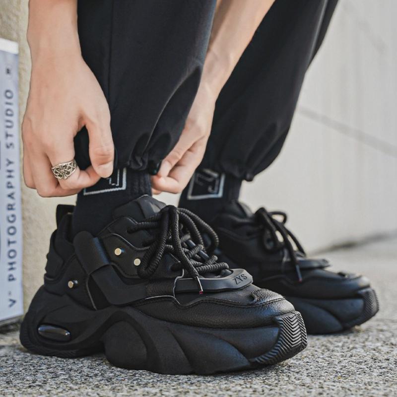 Luxury Men's Vulcanzed Shoes 2025 New Platform Dad Shoes Sports Trend Increase Sneakers Comfort Non-slip Casual Shoes for Men