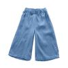 Girls' Summer Rayon Denim Pants - Lightweight Wide Leg Jeans For Teens
