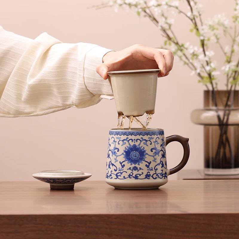 Hao Ku Ceramic Business Gift Mug with Lid