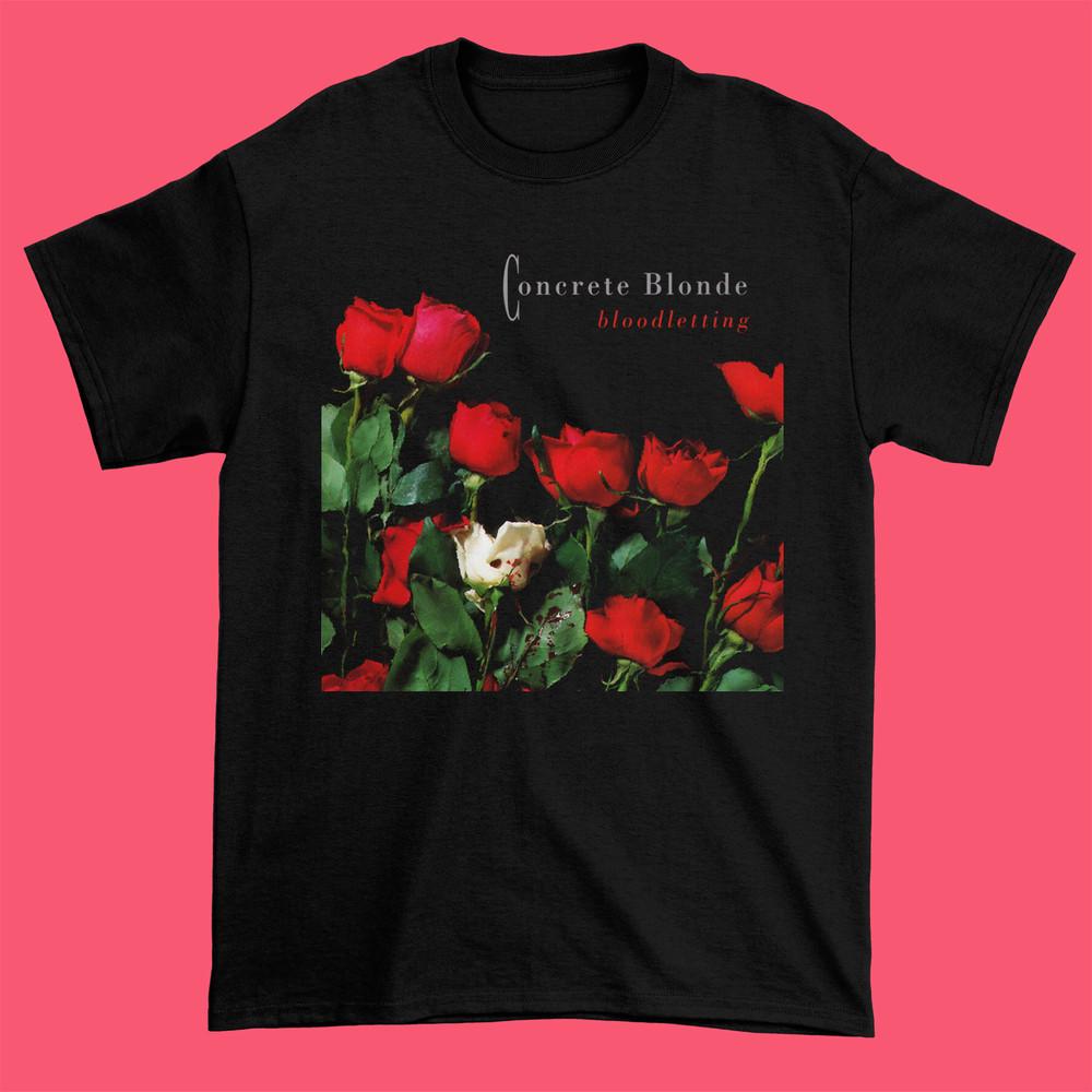 Concrete Blonde Band Short Sleeve Cotton Black Full Size Unisex Shirt AD219a Unisex T-Shirt L