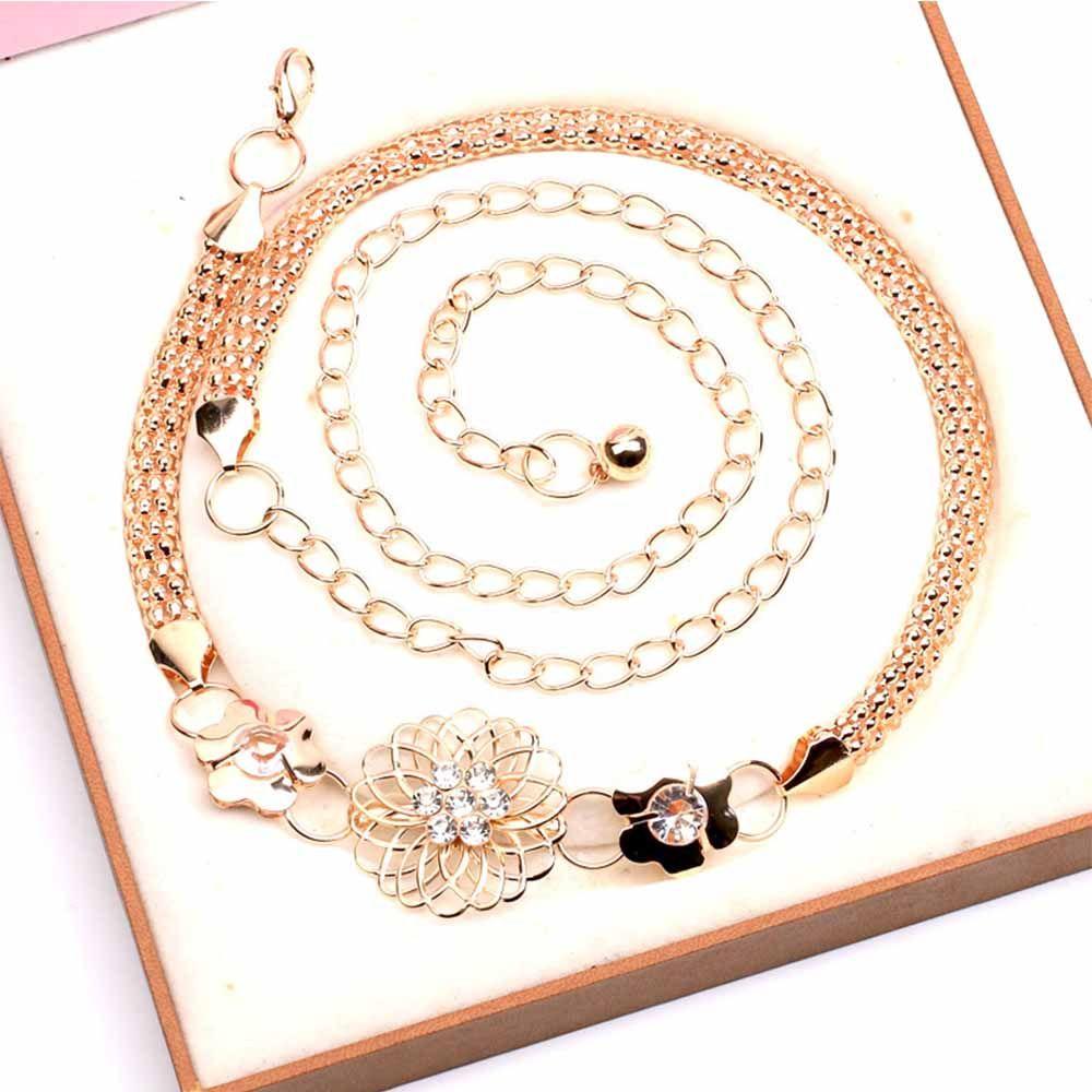 Elegant Luxury Statement Waist Chain Women Waistband Fashion Jewelry Body Chain Belts