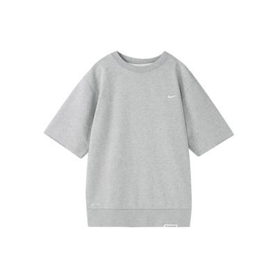T-shirt de sport à manches courtes et col rond Dri-Fit Standard Issue pour homme, gris foncé CV1940-063