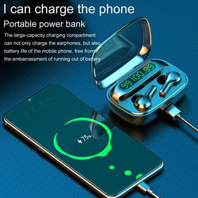 Verbesserte Bluetooth V5.0 Kopfhörer TWS In Ohr Bluetooth Intelligente Digital Display Sport HIFI Stereo Drahtlose Kopfhörer X12