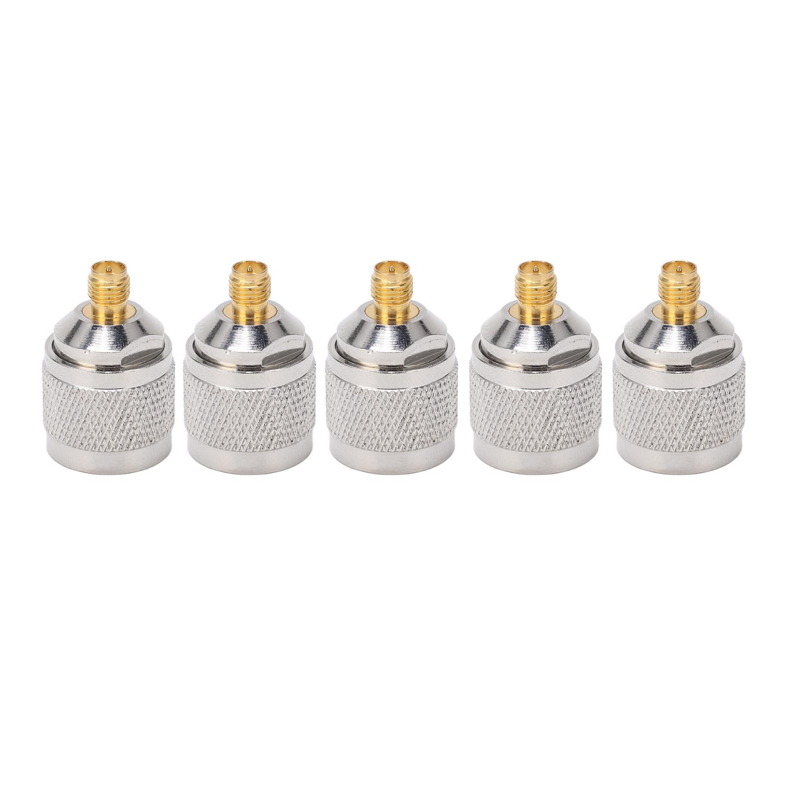 

5Pcs RF Coaxial Cable Adapter N Male to SMA Coax Line Connector Accessory Set Kit