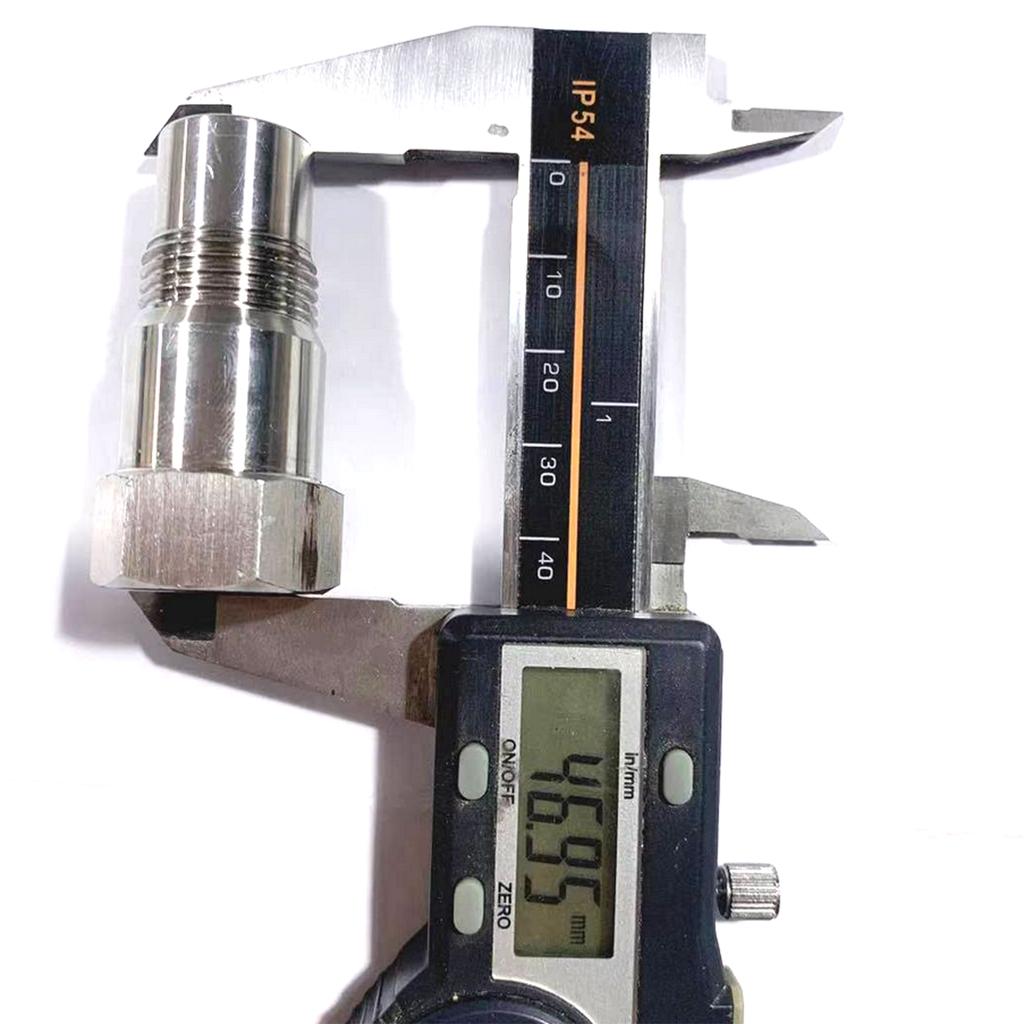 CEL Fix Check Engine Light Eliminator Adapter Oxygen O2 Sensor Spacer Weld Bung Plug Wideband Nut Cap Kit Set M18 X 1.5 Silver Car Parts Accessories