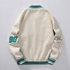 Student Baseball Uniform Men's Autumn Casual Loose Jacket Baseball Letter Color Composite Sports Jacket Men