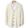 Men'S Vintage Jacket, Autumn/Winter 100% Wool Knit Cardigan, Green Fruit V-Neck Cashmere Jacket