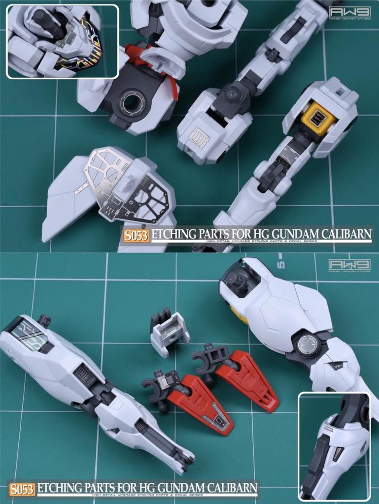 HG 1/144 Gundam Caliburn Modification Detail Up High Quality Stainless Steel Parts with Water Transfer Decal [item]
