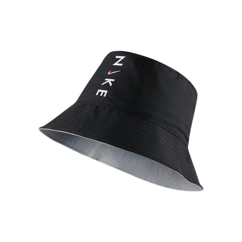 Nike Polyester Bucket Hats Kids' Light Smoke Gray/Black Casual CW5898-077