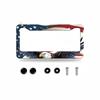2 PCS Eagle Pattern Car License Plate Frame Aluminum Alloy Frame Car License Plate Protection Frame Aluminum Frame Weatherproof And Rainproof