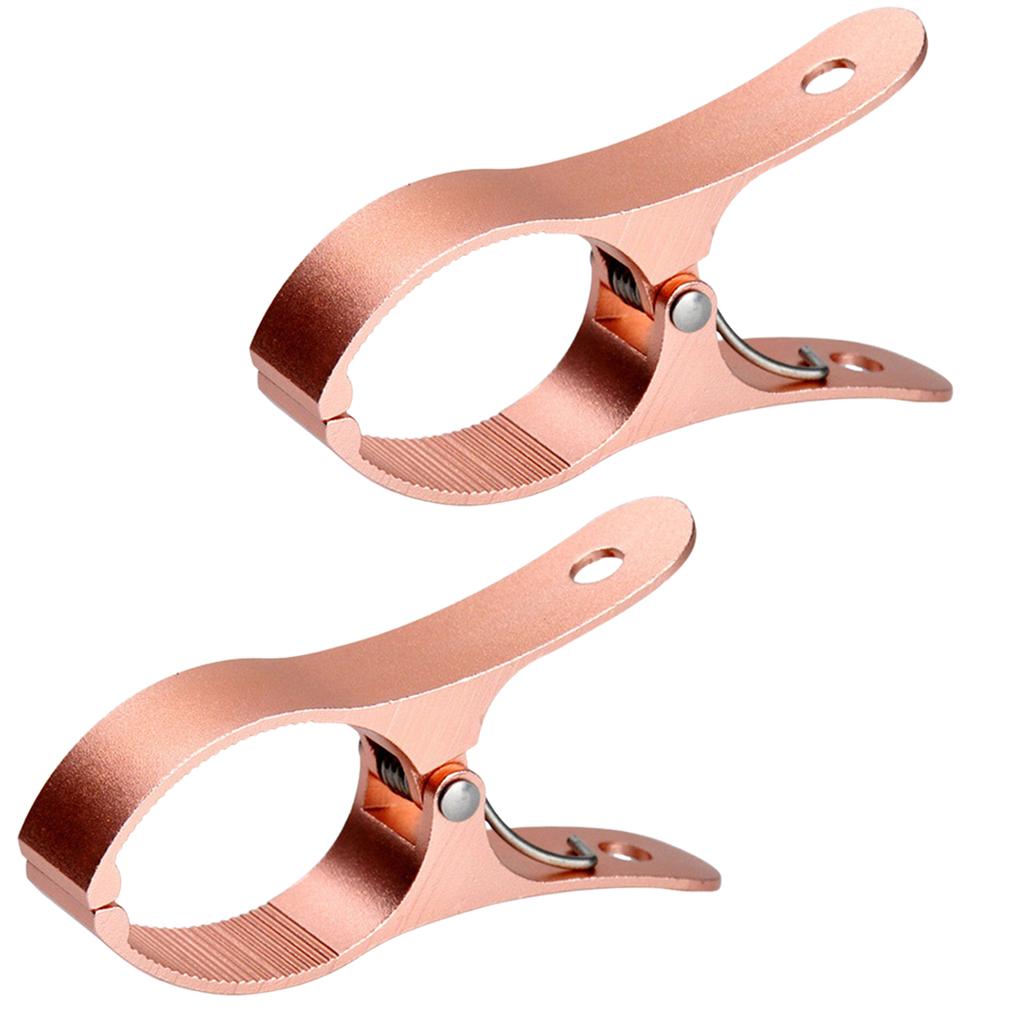 2 Stück Winddichte Kleiderfixierklemme Aluminiumlegierung Bettdecken-Trockenclip Mehrzweck Schwerlast-Wäscheklammer Schnalle für Außenhof