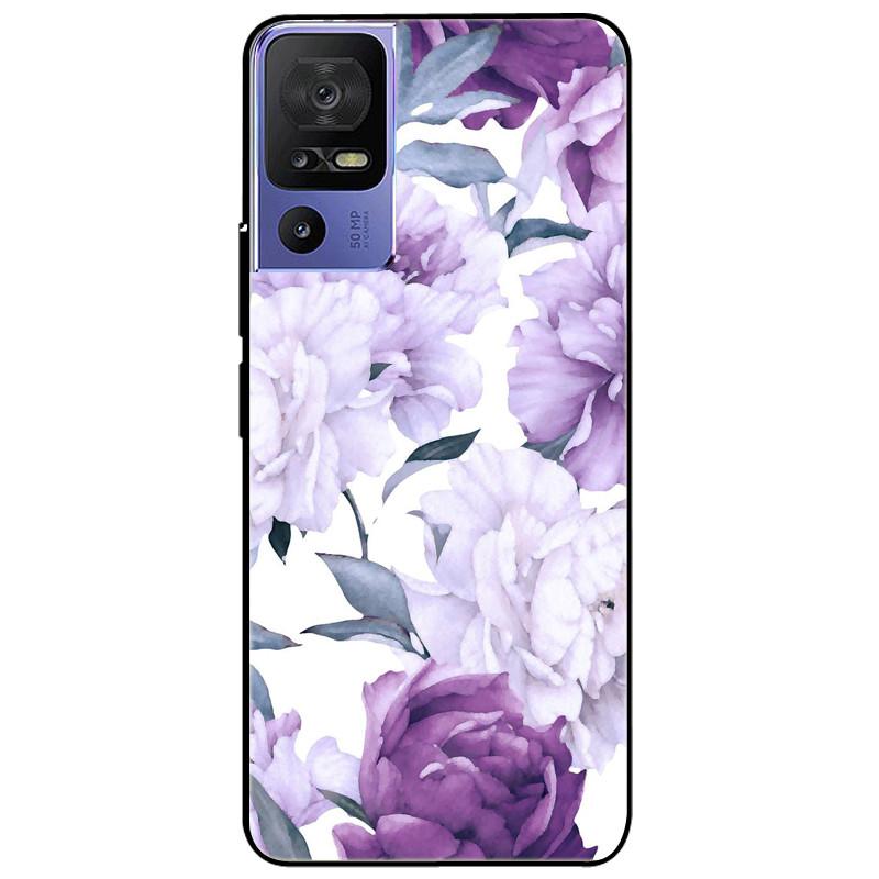For TCL 40 SE Case 2023 Soft Silicone Protective Black Tiger Lion Funda Coque for TCL 40SE Covers TPU Bumper for TCL40se Paras