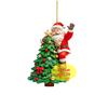 Akryl Tomte Julgransprydnad Nyckelring Present
