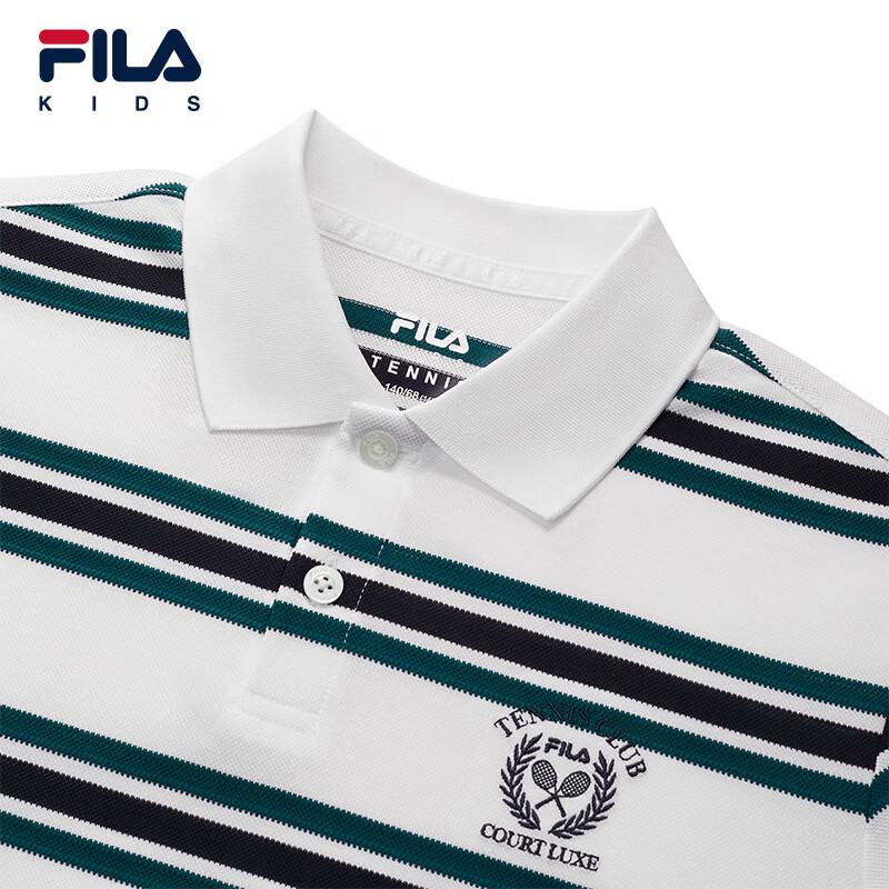 FILA Boys' Knitted Short Sleeve Polo Shirt