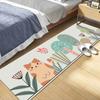 Living Room Carpet Simple Bedroom Bedside Carpet Rectangular Element Grid Long Strip Carpet