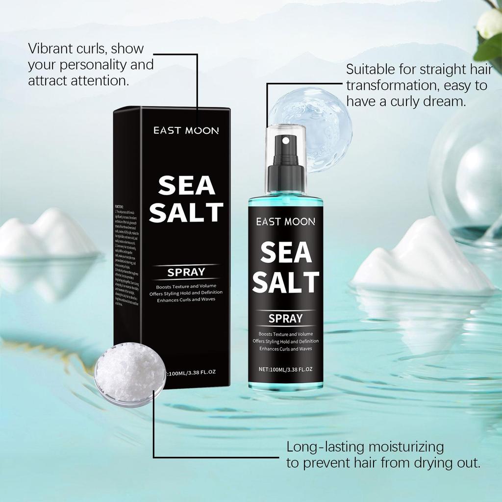 Sea Salt Hair Styling Spray Lazy Curl Defining Improving Thicken Strong Hold Non Greasy Fluffy Natural Wave Hair Nourishing Oil