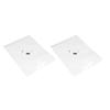 2Pcs PVC Erase Whiteboard Sticker Self Adhesive Whiteboard for School Office Home 11.8 X 15.8in