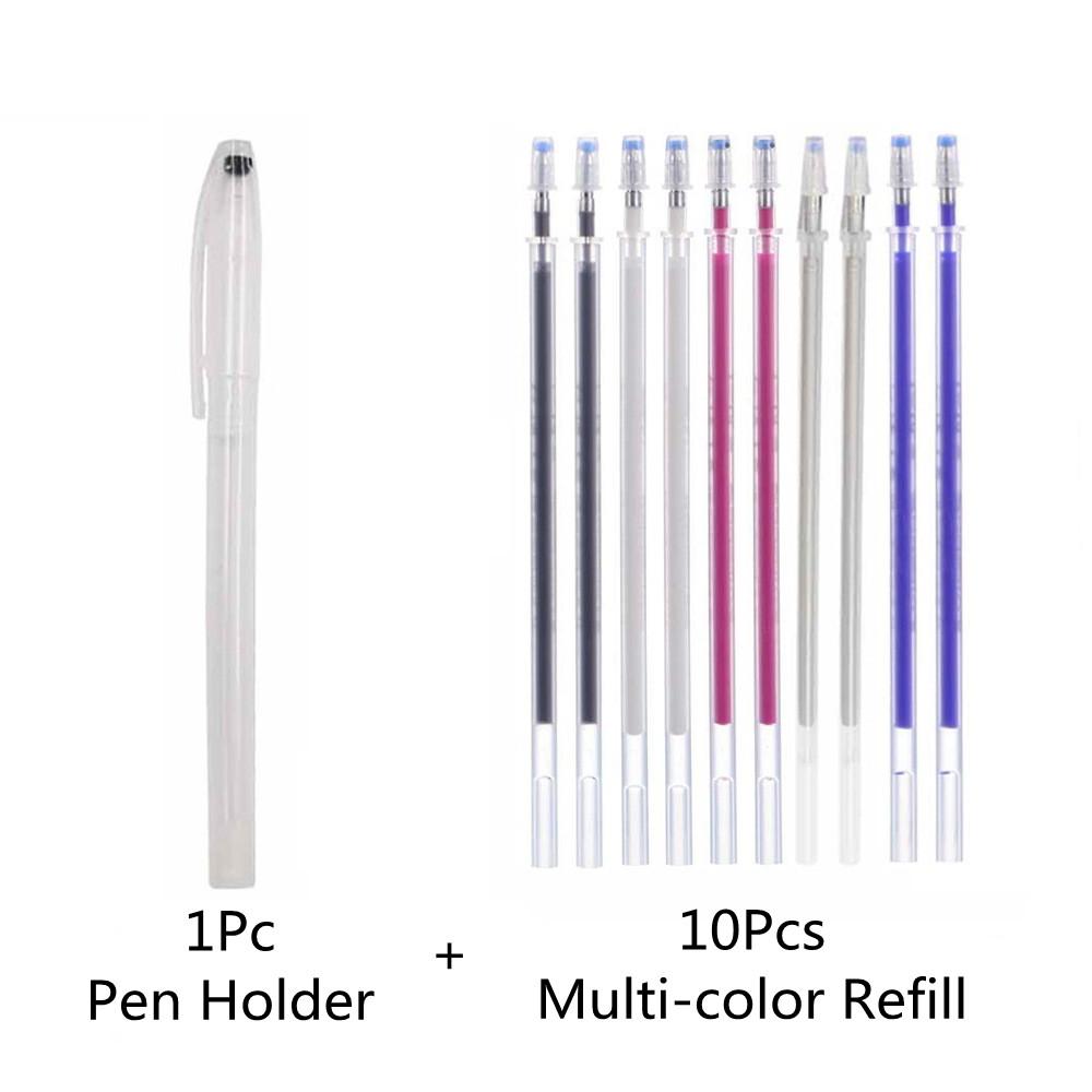 10 Стержней Исчезающие при Высокой Температуре Ручки для Кожи и Ткани Термостираемый Маркер для Разметки Линий DIY Швейные Принадлежности