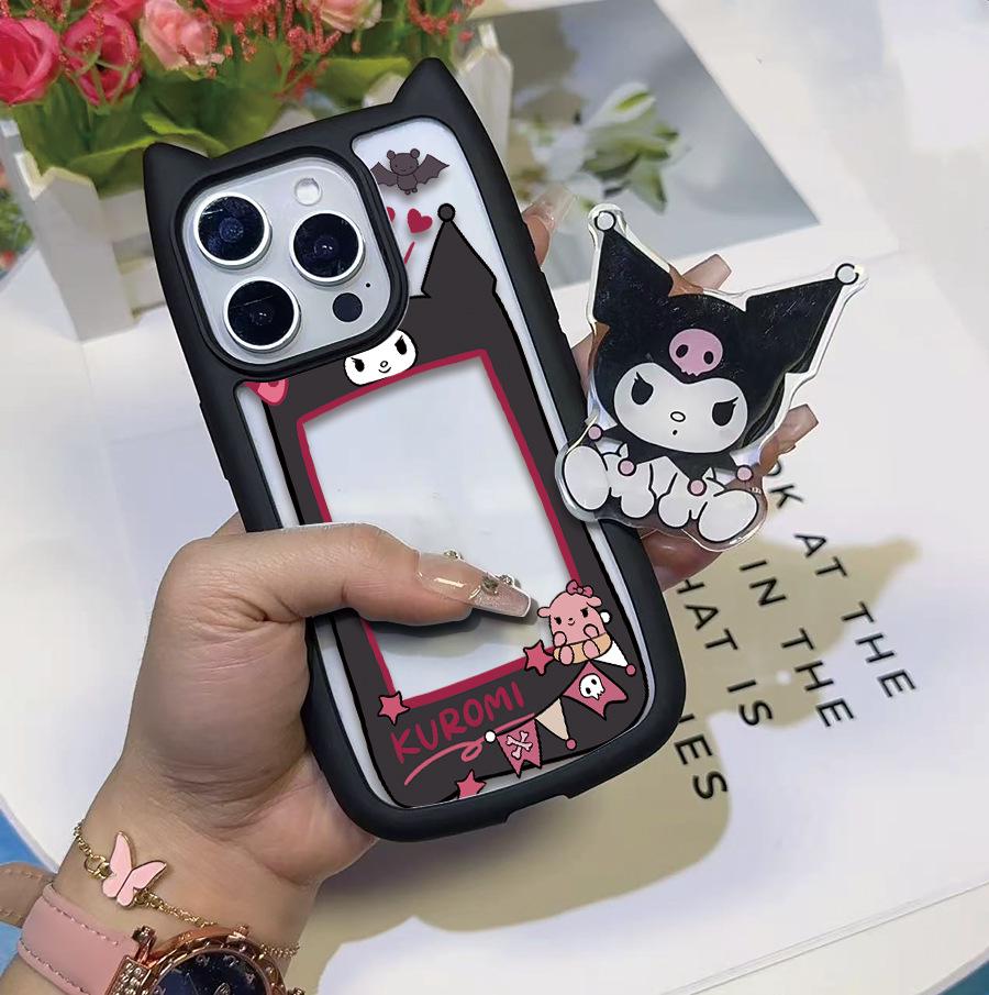 Kuromi Stand Phone Case for Apple 11 - Black iPhone 13 Pro Max