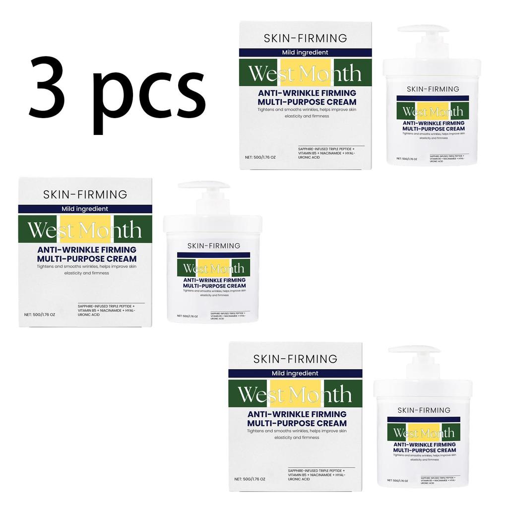Hydratační a zpevňující krém West&Month - Hydratuje, Proti vráskám, Zpevňuje, Zlepšuje ochablost, Sjednocuje tón pleti, Péče o pleť, Regeneruje pleť, 50 g
