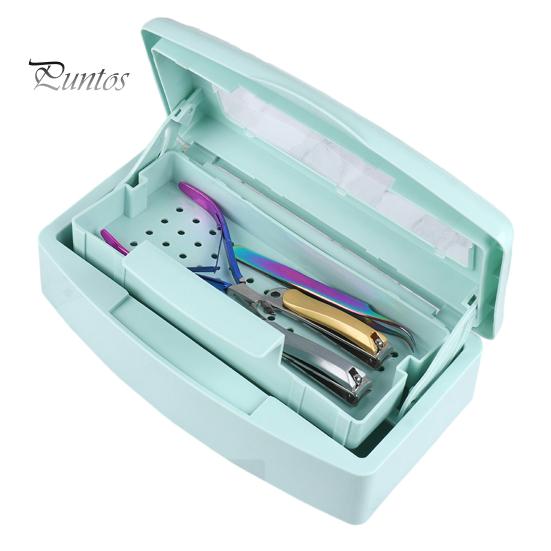 Nail Tool Sterilization Box Filter Transparent Cover Versatile Sturdy Long Lifespan Sterilization Case for Clean Safe Manicures