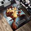 Custom Name Thunder Cat Living Room Non-Slip Area Rug Soft Carpet for Bedroom Kids Playroom Sofa Office Home Decor Doormat