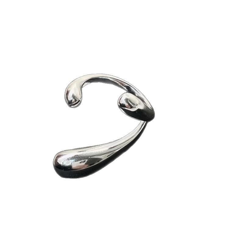 Geometrischer Metall-Antennen-Kreuzring: Vielseitiger, stilvoller Ring mit offenen Fingern für Damen