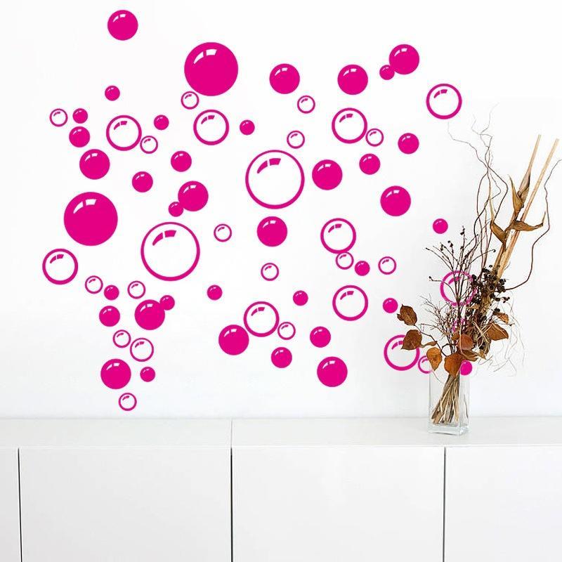 3Pcs/Pack Bubble Wall Sticker Removable Waterproofing Home Wall Sticker Kitchen Bathroom Wallpaper 3 Kinds Colors