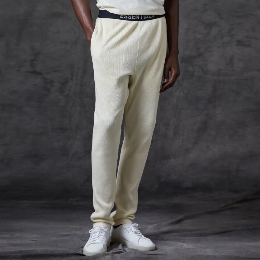 Fear of God Essentials FW20 Thermal Pants Women Pants Cream FOG-FW20-169